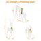 3 Sets of Reindeer Family Lighted 2D Christmas Deer Decoration Warm Yellow Light 3 Lighting Modes Buck Doe Fawn Indoor Outdoor Christmas Decoration